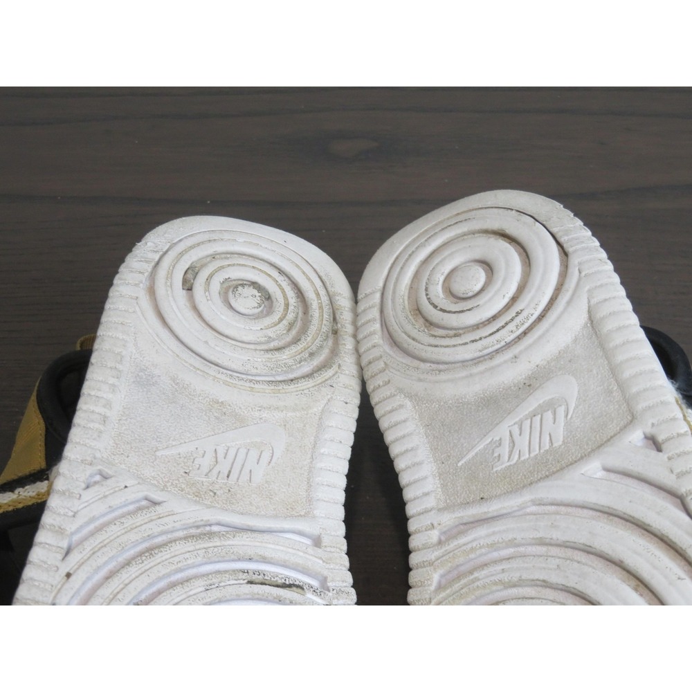 Nike Icon Classic Sandals Womens Size 8 Black Gold Strappy Platform DH0224-002 - Picture 9 of 10